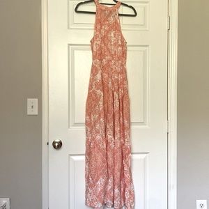 Petal & Pup. Pink Floral Halter Maxidress. Size 4. Never worn.